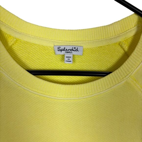 Splendid Yellow Short Sleeve Sweater Women's Small - Picture 4 of 6